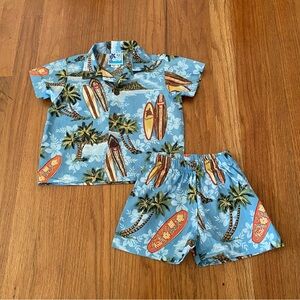 RJC Sportswear Hawaii Surfboard Print Kids Matching Set